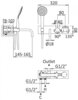 Cezares CZR-B-VDM2-T-NOP Смеситель для ванны с душевым набором, цвет: чёрный