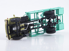 GAZ-53 M-30 Container garbage truck beige-turquoise 1:43 Start Scale Models (SSM)
