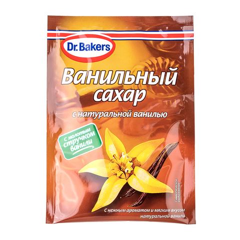 Сахар ванильный с натуральной ванилью, Dr.Bakers 15 г