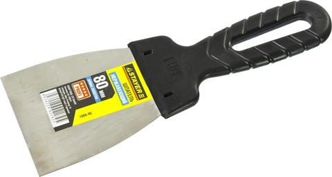 STAYER PROFlat, 80 мм, пластиковая ручка, нержавеющий шпатель, Professional (1008-08) (12штук)
