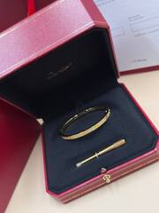 16237- Браслет LOVE small model pave lux качество white/rose/yellow VGOLD