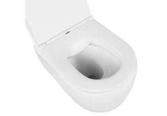 SET AQUATEK New-042 4в1 (рама + кнопка + унитаз + тонкое сиденье с механизмом soft close)