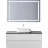 BelBagno KRAFT-1200-2C-SO-BO База под раковину подвесная с фрезерованными ручками по всей длине фасада с двумя выкатн. ящ., Bianco Opaco,1200x455x500