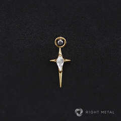 Charm Sirius Crystal PVD Yellow