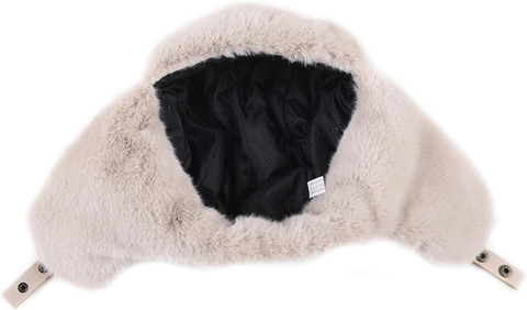 Картинка шапка-ушанка Skully Wear S-502 Light beige gray - 6