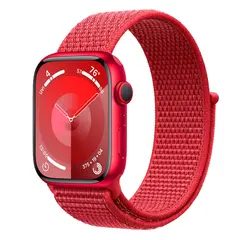 Умные часы Apple Watch Series 9 GPS, 45mm, Aluminium Case with Sport Loop, Red (Красный)