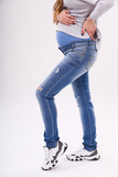 Джинсы для беременных (SLIM) 08405 синий