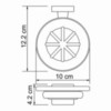 WasserKRAFT Lippe K-6529 Мыльница, цвет: хром