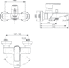 Ideal Standard Connect Air A7033AA Смеситель для ванны однорычажный