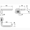 Gessi Goccia 38055#079 Держатель для туалетной бумаги вертикальный/горизонтальный, цвет: белый