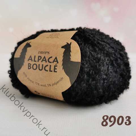 DROPS ALPACA BOUCLE 8903, Черный