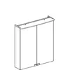 Geberit Option Basic 500.273.00.1 Зеркальный шкаф с подсветкой, две двери, 60x67.5x14см