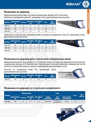 Ножовка по дереву КОБАЛЬТ 450 мм, шаг 5 мм / 5 TPI, закаленный зуб, 2D-заточка, быстрый рез, 2-х комп. рукоятка (248-801)