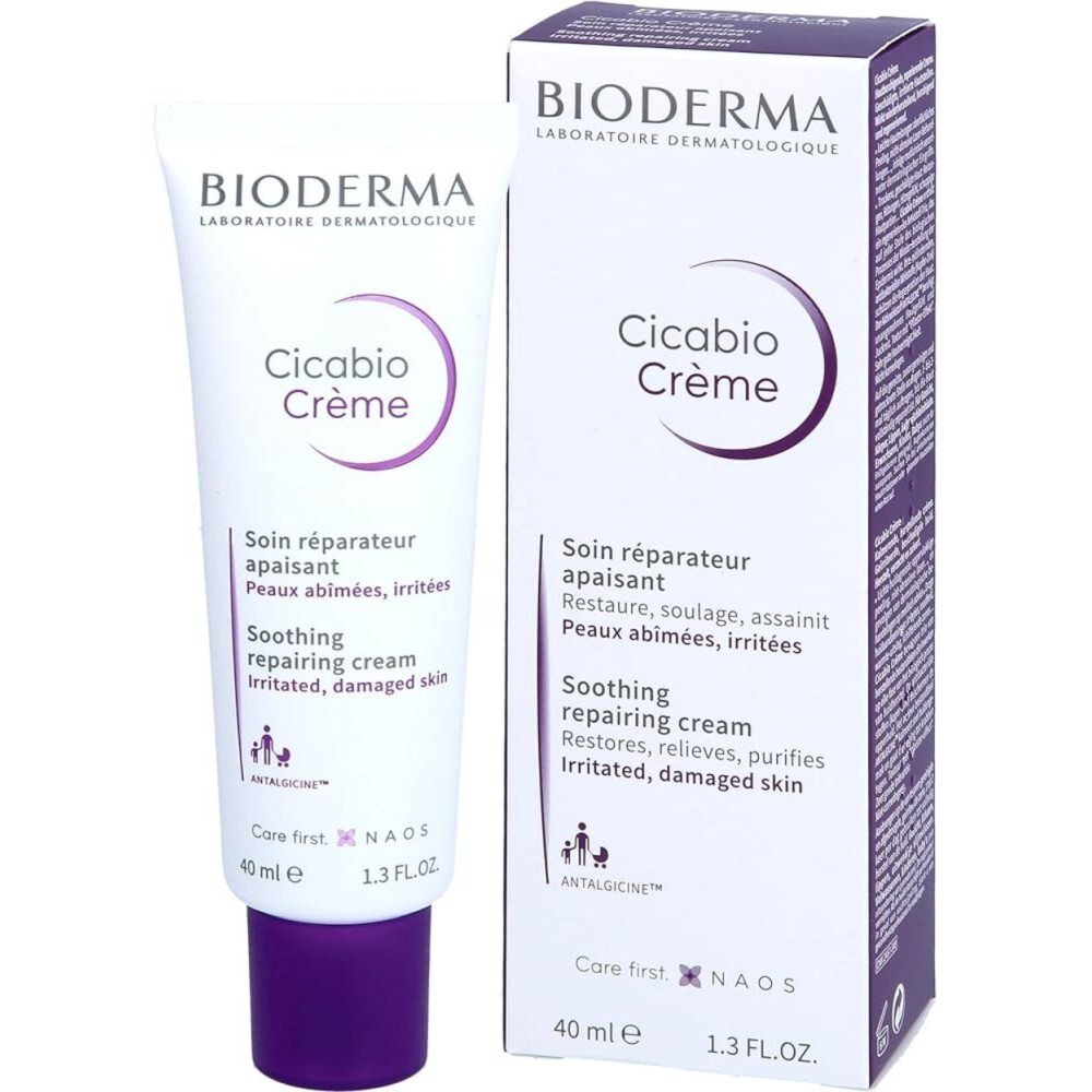 Восстанавливающий и успокаивающий крем плюс Bioderma Cicabio, 40 мл