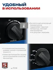 ЗУБР 9 кВт, электрическая тепловая пушка, Профессионал (ТП-П9)