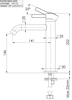 Remer MC12AHS Смеситель для раковины Remer Metrica MC12AHS, латунь брашированная PVD