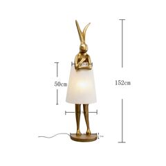 Светильник напольный Animal Rabbit Gold/White 150 см