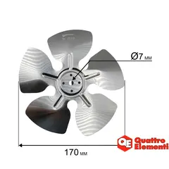Крыльчатка QUATTRO ELEMENTI QE-3000C (649-233-012) - 649-257-013