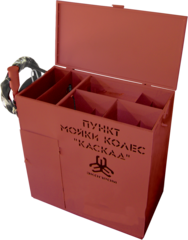Пункт мойки колёс для стройплощадки ЭкоПром-Строй «Каскад-ОПТИМА» в металлическом корпусе 5 машин/час 1,5 кВт 220 В 6 АТМ 1 пистолет(а) (1300x700x1250см;300кг;) - арт.560483