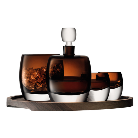 Набор для ценителей виски с деревянным подносом Whisky Club