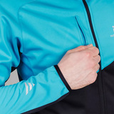 Детский утеплённый лыжный костюм Nordski Jr. Premium Blue-Black с высокой спинкой