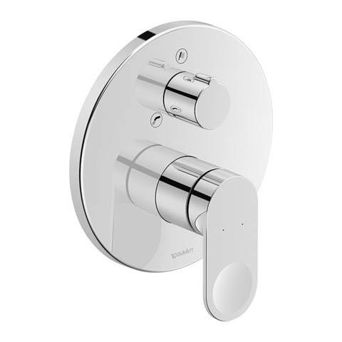Duravit B.3 B35210012010 Смеситель для душа, с переключателем и перепускным клапаном скрытого монтажа (наружная часть), цвет: хром