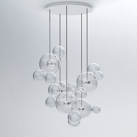 Люстра Balls Circular 24 Bubbles хром диаметр 100см.