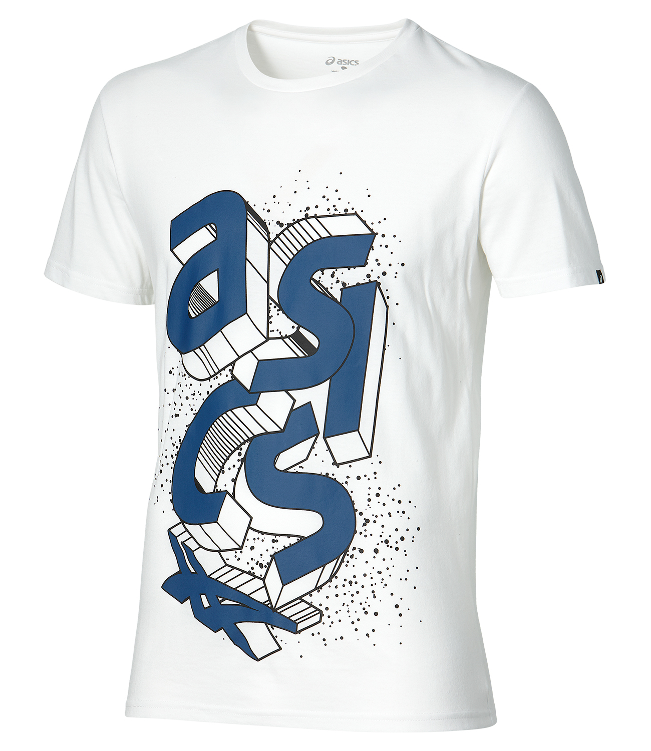Asics Block Ss Top мужская беговая футболка белая