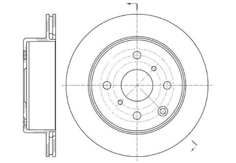 Диск тормозной вентилируемый G-brake  GR-02189