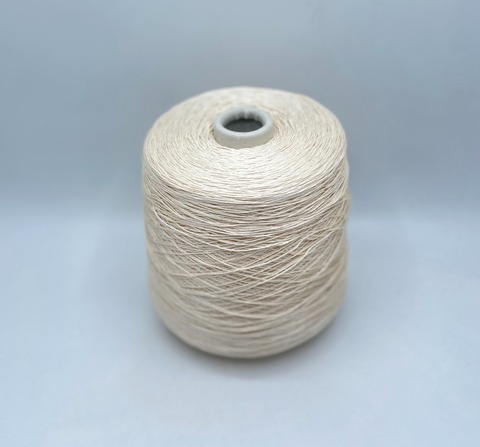 Бобинная пряжа (пр.Италия) art-Okinawa 600м/100гр, 43% Хлопок, 57% Шелк цвет-Крем-брюле, арт.33729