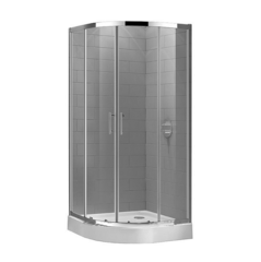 Cezares Eco ECO-O-R-2-80-P-CR Душевой уголок 80x80, цвет: хром фото
