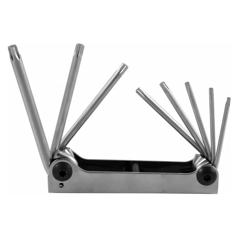 Jonnesway H07M08SF Набор ключей торцевых TORX® Т9-40 в ключнице, 8 предметов 47404