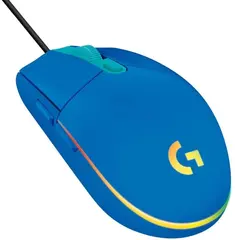 Мышь игровая проводная  Logitech G102 Lightsync синий (910-005810)