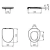Ideal Standard i.life A T467501 Сиденье и крышка для унитаза стандарт, дюропласт, металлические шарниры Euro White (Евробелый)