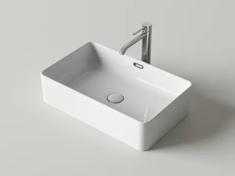 Ceramica Nova CN6085 CN6085 Раковина накладная Ceramicanova Алессия (Alessia) 555x360x140, белый