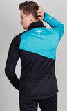 Детский утеплённый лыжный костюм Nordski Jr. Premium Blue-Black с высокой спинкой