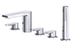 BelBagno TER-VI5-CRM Смеситель на борт ванны с ручным душем, цвет: хром фото