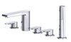 BelBagno TER-VI5-CRM Смеситель на борт ванны с ручным душем, цвет: хром