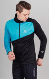Детский утеплённый лыжный костюм Nordski Jr. Premium Blue-Black с высокой спинкой