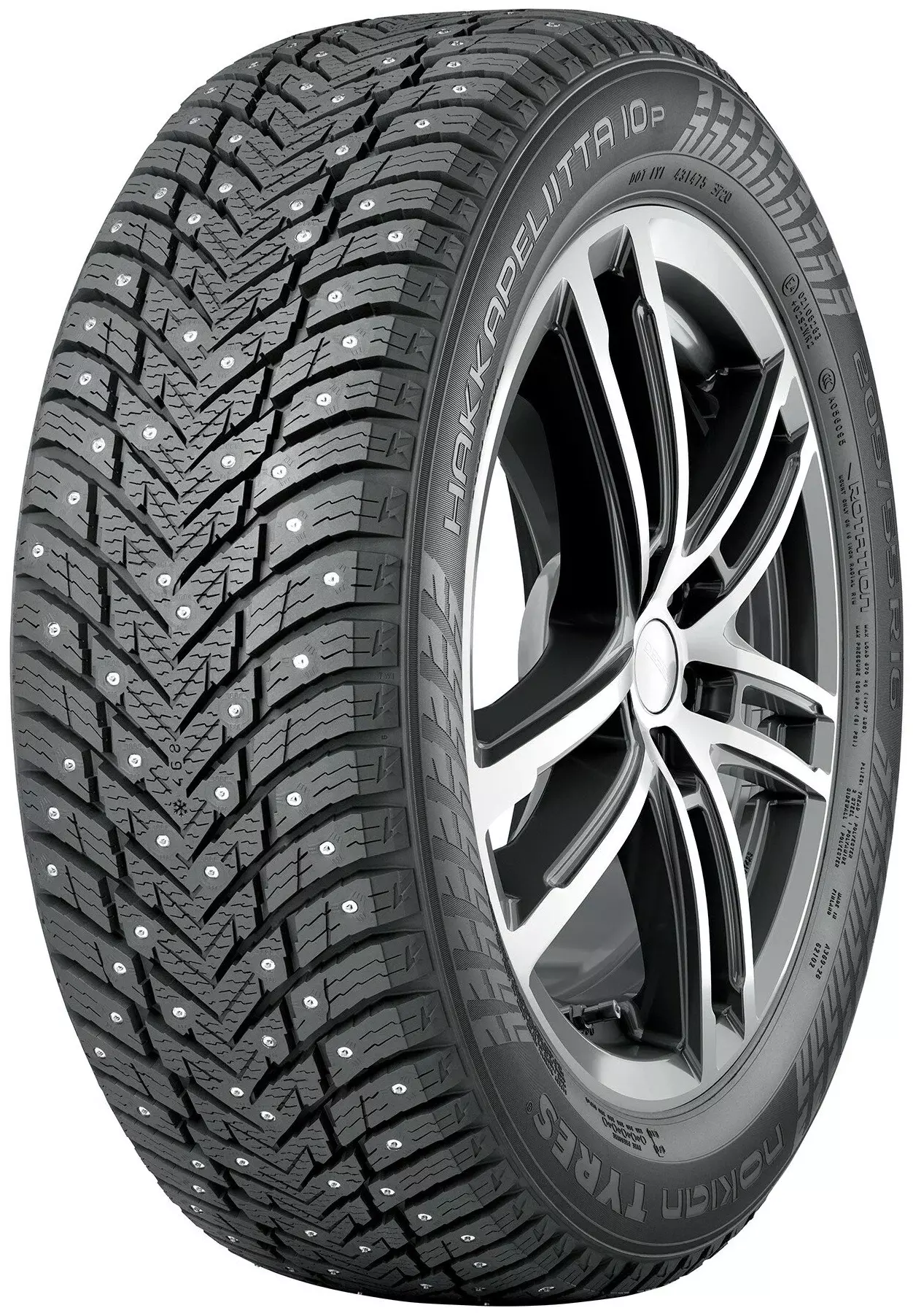 Шина Nokian Tyres Hakkapeliitta 10p 95T XL R17 205/55 шипованная