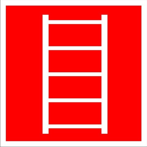 Знак F03 Пожарная лестница