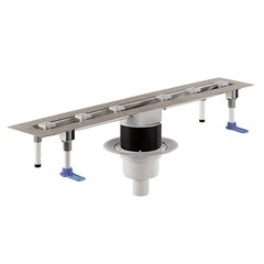 Hutterer&Lechner HL 50FV.0/210 Плоский душевой лоток без решетки, выпуск вертикальный, монтажная высота 31 мм, длина 2100 мм, DN 50 фото