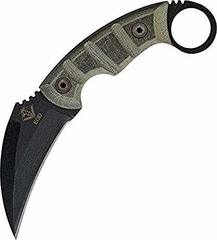 Фото Керамбит Ontario Ranger Kerambit EOD, сталь 5160, рукоять микарта, gray/black