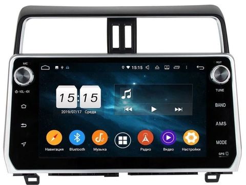 Магнитола для Toyota Prado 150 (2018+) Android 10 4/64GB IPS DSP модель KD 1007 PX6