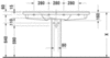 Duravit P3 Comforts 2332120030 Раковина мебельная