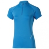 Asics SS 1/2 Zip Top футболка для бега женская синяя - 1