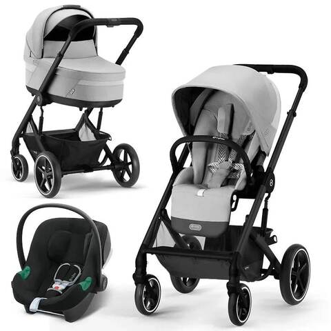 Детская коляска Cybex Balios S Lux 3в1, Lava Grey (+дождевик)