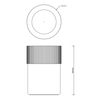 Decor Walther OF.LINE 0670849 Урна, цвет: Mocca , Moor