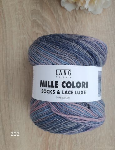 Lang Yarns Mille Colori Socks and Lace Lux 202