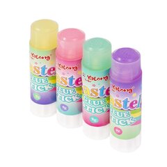 
          Клей-карандаш Yalong, 9 гр, "Pastel", на основе PVP, цветной, 30 шт/уп, пластиковый шоу-бокс